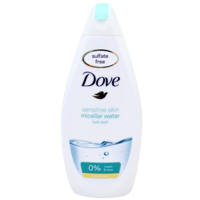 Dove Sensitive Skin Micellar Water Body Wash Ήπιο Αφρόλουτρο για Ευαίσθητες Επιδερμίδες Χωρίς Χρωστικές & Σαπούνι 500ml