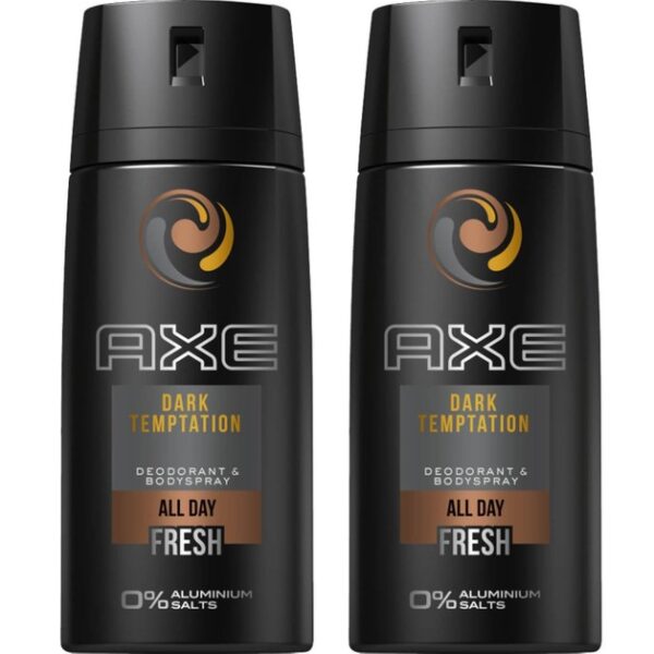 Axe Πακέτο Προσφοράς Dark Temptation Spray 48h Fresh 2x150ml 1+1 Δώρ