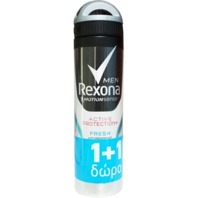 Rexona Men Πακέτο Προσφοράς Active Protection+ Fresh Spray Ανδρικό Αποσμητικό για Αίσθηση Φρεσκάδας 2x150ml 1+1 Δώρο