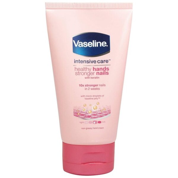 Vaseline Intensive Care Healthy Hands Stronger Nails Cream Θρεπτική & Επανορθωτική Κρέμα Χεριών & Νυχιών 75ml