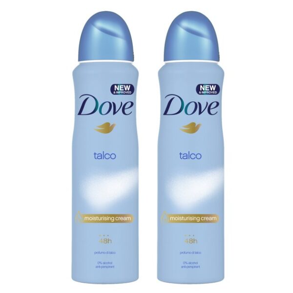 Dove Αποσμητικό Spray Talco 2 x150ml Πακέτο 1+1