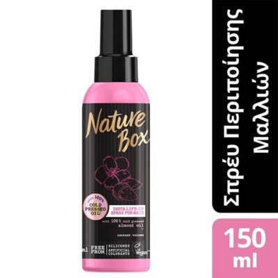 Nature Box Insta Lift-Up Spray Περιποίησης Μαλλιών για Όγκο με Έλαιο Αμυγδάλου 150 ml