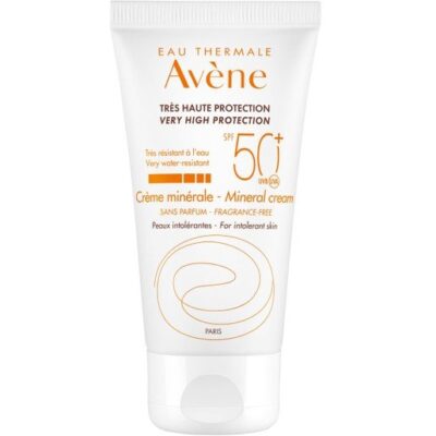 Avene Very High Protection Cream Mineral Spf50+ Πολύ Υψηλή Αντηλιακή Προστασία Προσώπου σε Κρέμα για μη Ανεκτικά Δέρματα 50ml