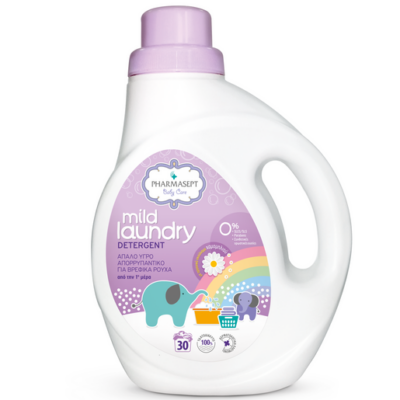 Pharmasept Mild Laundry Detergent Απαλό Υγρό Απορρυπαντικό Βρεφικών Ρούχων με Καθαριστικούς Παράγοντες Φυτικής Προέλευσης 1L