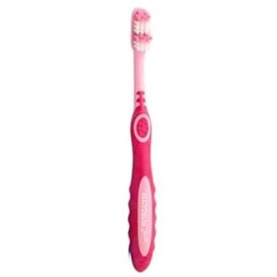 Elgydium Junior Racoon Red Οδοντόβουρτσα Κατάλληλη Για Παιδιά Ηλικίας Από 7 Εως 12 Ετών