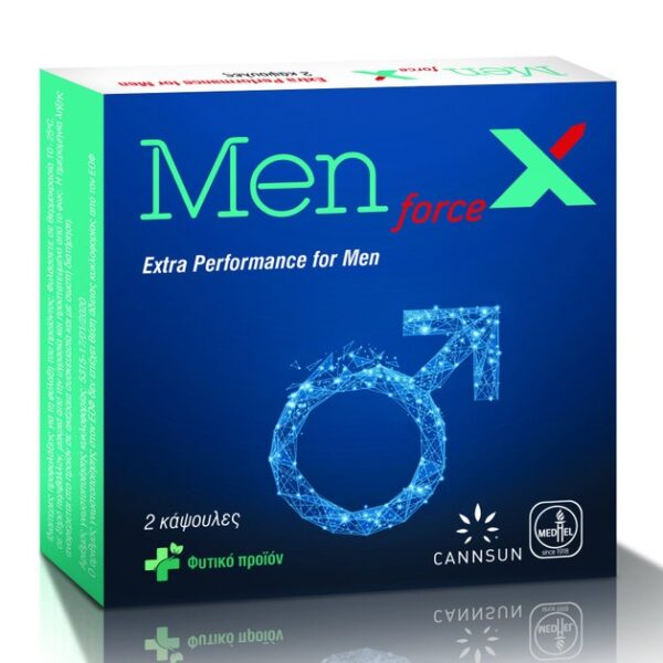 Cannsun Medhel MenForceX Συμπλήρωμα Διατροφής που Βελτιώνει τη Λίμπιντο & Προσδίδει Ενέργεια για Μέγιστη Απόδοση 2Caps