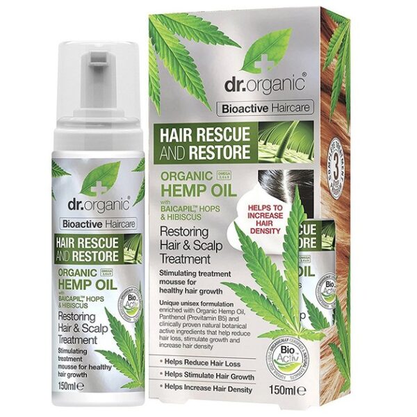Dr.Organic Hemp Oil Restoring Hair & Scalp Treatment 150ml
