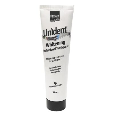Intermed Unident Whitening Professional Toothpaste Λευκαντική Οδοντόκρεμα Ειδικά Σχεδιασμένη για Καθημερινή Χρήση 100ml