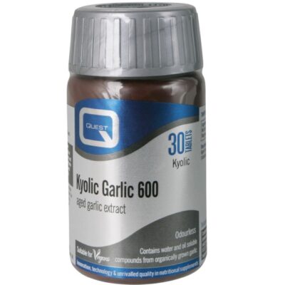 Quest Kyolic Garlic 600mg Αοσμο Σκορδο Ενίσχυση Στο Ανοσοποιητικό 30tabs
