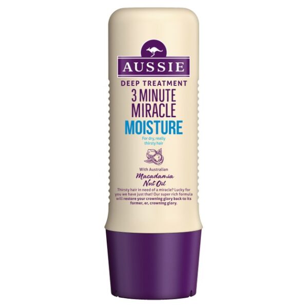 Aussie 3 Minute Miracle Moisture Deep Treatment Εντατική Μάσκα 3 Λεπτών Για Ξηρά ή Ταλαιπωρημένα Μαλλιά 250ml