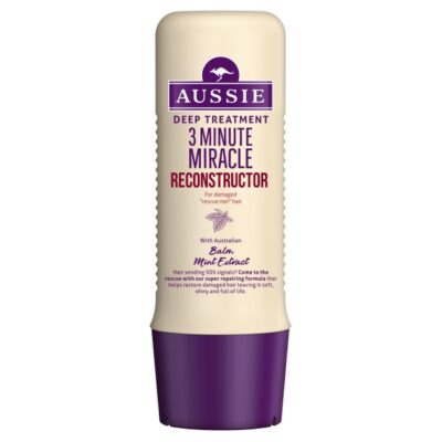 Aussie 3 Minute Miracle Reconstructor Deep Treatment Θεραπεία 3' για Ισχυρή Φροντίδα Επανόρθωσης για Κατεστραμμένα Μαλλιά 250ml