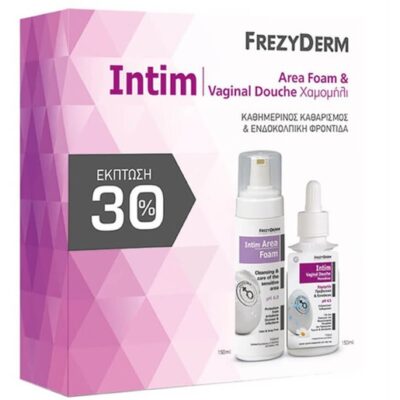 Frezyderm Intim Πακέτο Προσφοράς Intim Area Foam Αφρός 150ml & Δώρο Vaginal Douche Monodose pH 4.5 Ενδοκολπικό Καθαριστικό 150ml