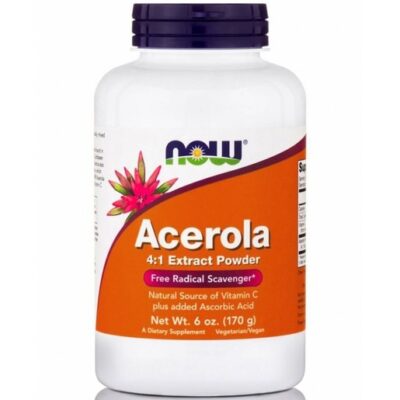 Now Foods Acerola Extract Powder Πλούσια Πηγή Βιταμίνης C 170gr