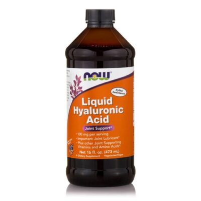 Now Foods Hyaluronic Acid Liquid 100mg Συμπλήρωμα Διατροφής Υγρή Μορφή Υαλουρονικού Οξέως Μέγιστης Απορρόφησης 473ml