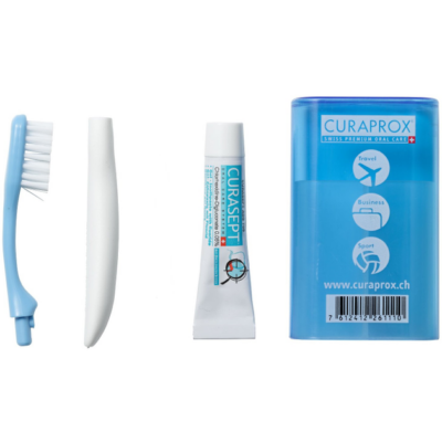 Curaprox Travel Set TS 261 Οδοντόβουρτσα Super Soft & Οδοντόκρεμα Curasept Ads 705 0.05 & CHX 5ml