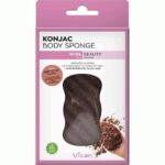 Vican Wise Beauty Konjac Body Sponge Red Clay Powder 1τμχ