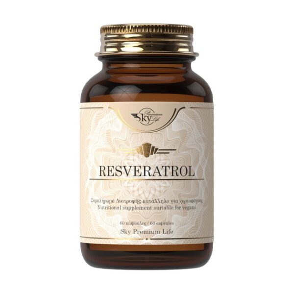 Sky Premium Life Resveratrol Συμπλήρωμα Διατροφής με τη Φυσική Φαινόλη Ρεσβερατρόλη 60 Κάψουλες