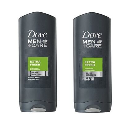 Dove Men Αφρόλουτρο Extra Fresh 2 x 400ml Πακέτο 1+1