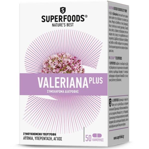 Superfoods Valeriana Plus 50 Κάψουλες