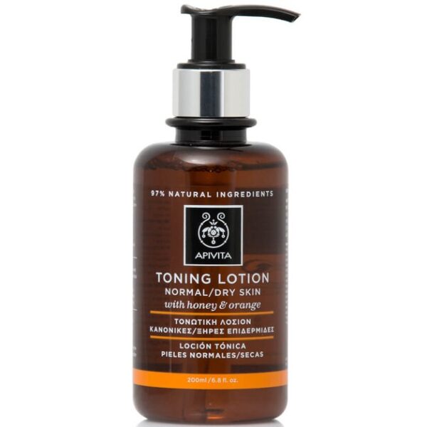 Apivita Cleansing Toning Lotion With Honey & Orange Normal/Dry Skin 200ml