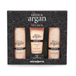 Macrovita Gift Pack Olive & Argan Shower Gel 200ml & Hand Cream Anti-Spot 100ml & Body Lotion 200ml