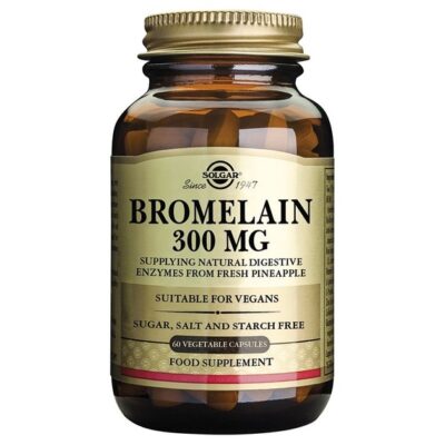 Solgar Bromelain 300mg Βρομελαΐνη Φυσικό Πεπτικό Ένζυμο Που Βοηθά Στην Βελτίωση Της Πέψης