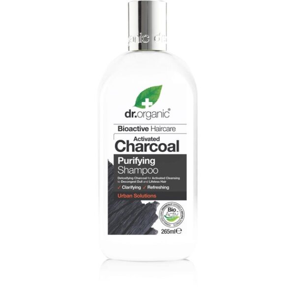 Dr.Organic Charcoal Shampoo Καθαριστικό Σαμπουάν Μαλλιών με Ενεργό Άνθρακα 265ml
