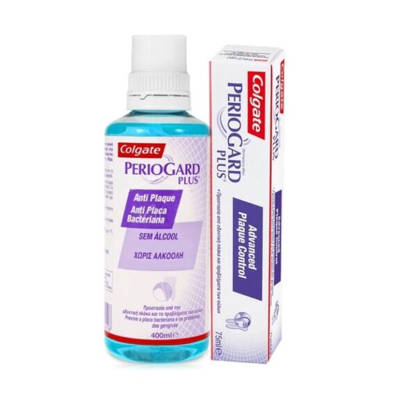 Colgate Πακέτο Προσφοράς Plus Anti-Plaque Στοματικό Διάλυμα 400ml & Plus Οδοντόκρεμα 75ml Προσφορά -50%