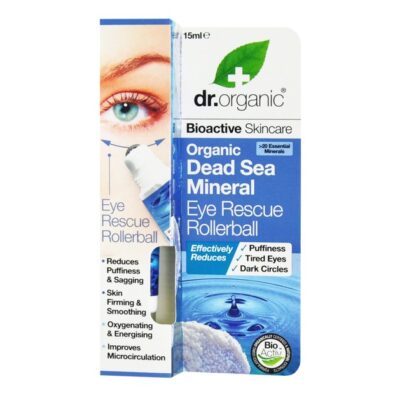 Dr.Organic Organic Dead Sea Mineral Eye Rescue Rollerball 15ml