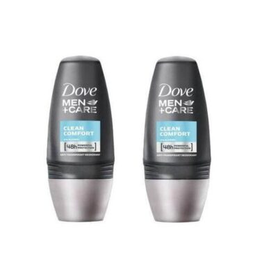 Dove Men Αποσμητικό Roll on Clean Comfort 2 x 50ml Πακέτο 1+1