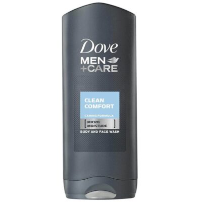Dove Men Care Clean Comfort Αφρόλουτρο για την Απόλυτη Φροντίδα της Ανδρικής Επιδερμίδας 2x400ml 1+1 Δώρο