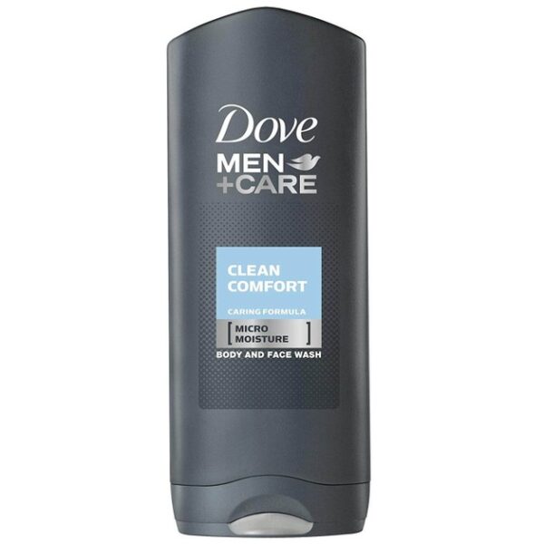Dove Men Care Clean Comfort Αφρόλουτρο για την Απόλυτη Φροντίδα της Ανδρικής Επιδερμίδας 2x400ml 1+1 Δώρο