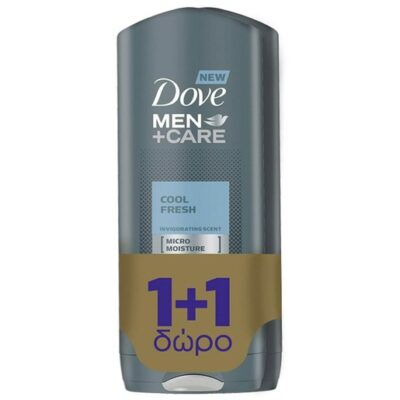 Dove Πακέτο Προσφοράς Men Care Cool Fresh Αναζοωγονητικό Αφροντούς 400ml 1+1 Δώρο 2 x 400ml
