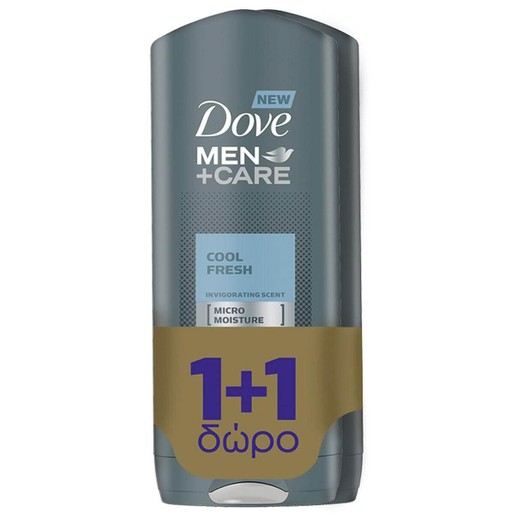 Dove Πακέτο Προσφοράς Men Care Cool Fresh Αναζοωγονητικό Αφροντούς 400ml 1+1 Δώρο 2 x 400ml