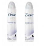 Dove Αποσμητικό Spray Invisible 2x150ml Πακέτο 1+1