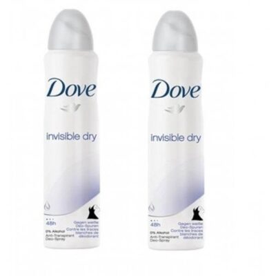 Dove Αποσμητικό Spray Invisible 2x150ml Πακέτο 1+1