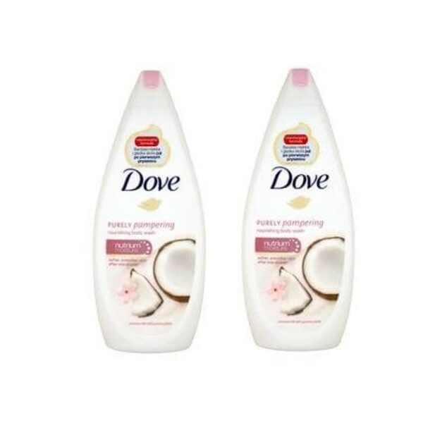 Dove Αφρόλουτρο Coconut Με Γάλα Καρύδας Και Πέταλα Γιασεμιού 2x750ml Πακέτο 1+1