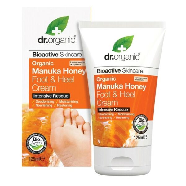 Dr.Organic Organic Manuka Honey Foot and Heel Cream 125ml
