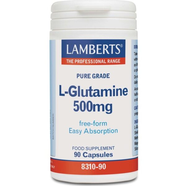 Lamberts L-Glutamine 500mg 90 caps