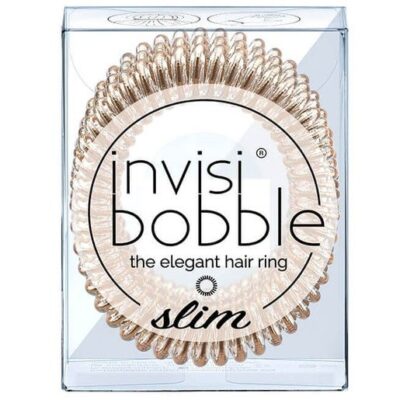 Invisibobble Slim Bronze me Pretty Λαστιχάκι Μαλλιών 3 Τεμάχια