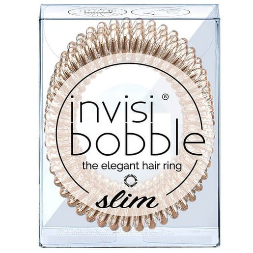 Invisibobble Slim Bronze me Pretty Λαστιχάκι Μαλλιών 3 Τεμάχια