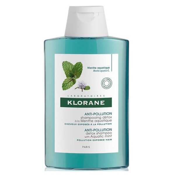 Klorane Anti-Pollution Detox Shampoo Σαμπουάν με Υδάτινη Μέντα για Μαλλιά Εκτεθειμένα στην Ρύπανση 200ml