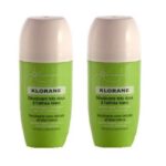 Klorane Deodorant Bille Πολύ Απαλό Αποσμητικό Roll on Με Λευκή Αλθέα Προσφορά 2x40ml
