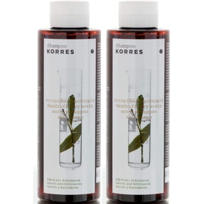Korres Laurel & Echinacea Shampoo 1+1 Δώρο 2χ250ml