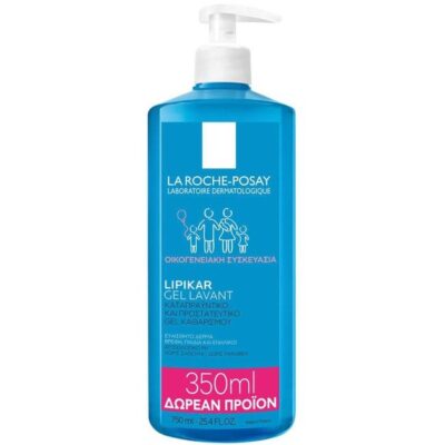 La Roche-Posay Lipikar Gel Lavant Απαλός Καθαρισμός Προσώπου & Σώματος 750ml Promo 350ml Δωρεάν Προϊόν
