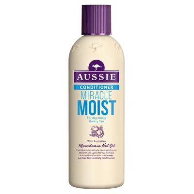 Aussie Miracle Moist Conditioner Ανάσα Δροσιάς Στα Ξηρά Ταλαιπωρημένα Διψασμένα Μαλλιά 250ml