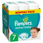 Pampers Active Baby Monthly Pack Νο7 (15+kg) 116 πάνες