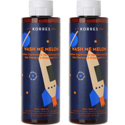 Korres Wash Me Melon Boys Shampoo & Showergel 1+1 Δώρο 250ml
