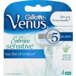 Gillette Venus Embrace Sensitive Ανταλλακτικές Κεφαλές με 5 Λεπίδες για την Ευαίσθητη Επιδερμίδα 4 τεμάχια