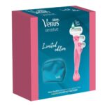 Gillette Limited Edition Venus Sensitive Γυναικεία Ξυραφάκια Μιας Χρήσης 3 Τεμάχια & Δώρο Συλλεκτικό Νεσσεσέρ